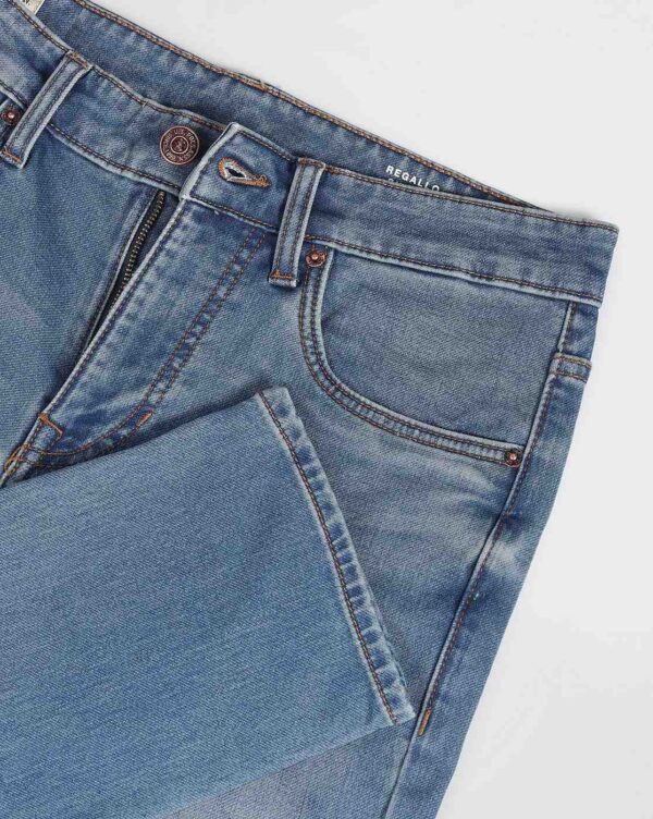 Men Lightly Washed Skinny Fit Jeans - Image 5