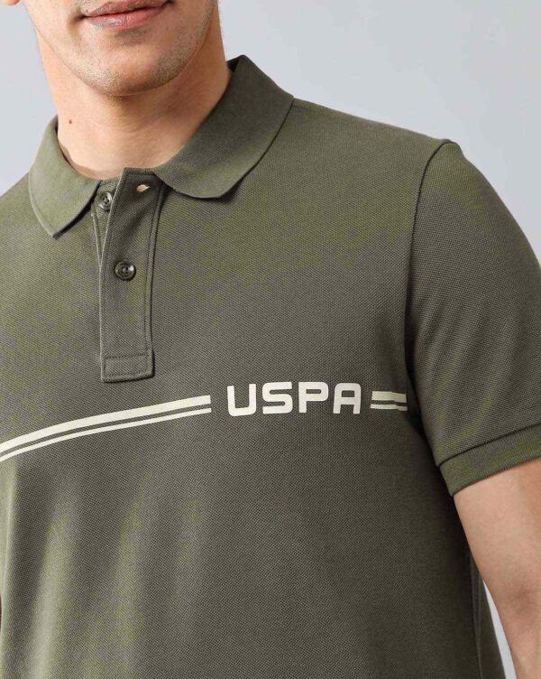 Men Brand Print Slim Fit Polo T-Shirt - Image 5